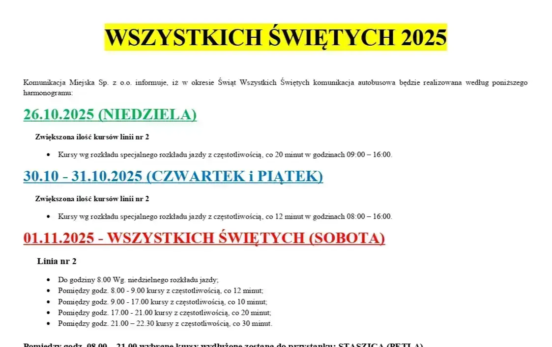 Zdjęcie do Wszystkich Świętych 2025